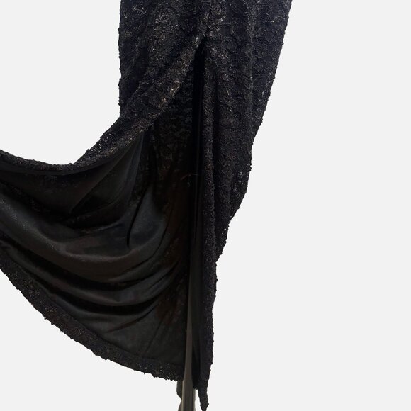 Blondie and Me by Linda Bernell Deep Navy/Black Formal Evening Dress - Picture 3 of 15